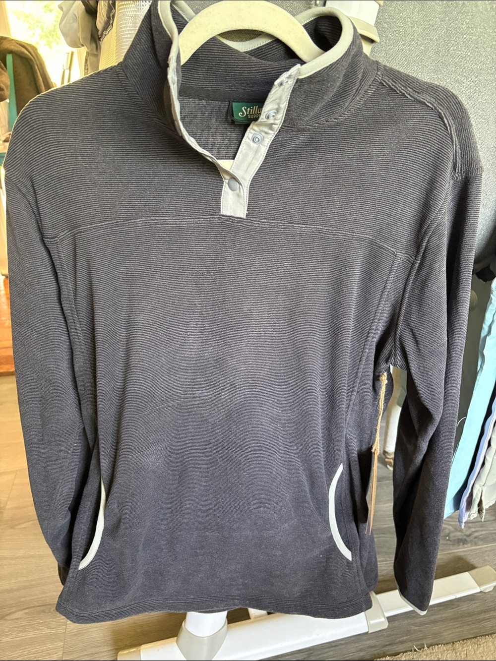Stillwater Men's Lightweight Henley Jacket - Black